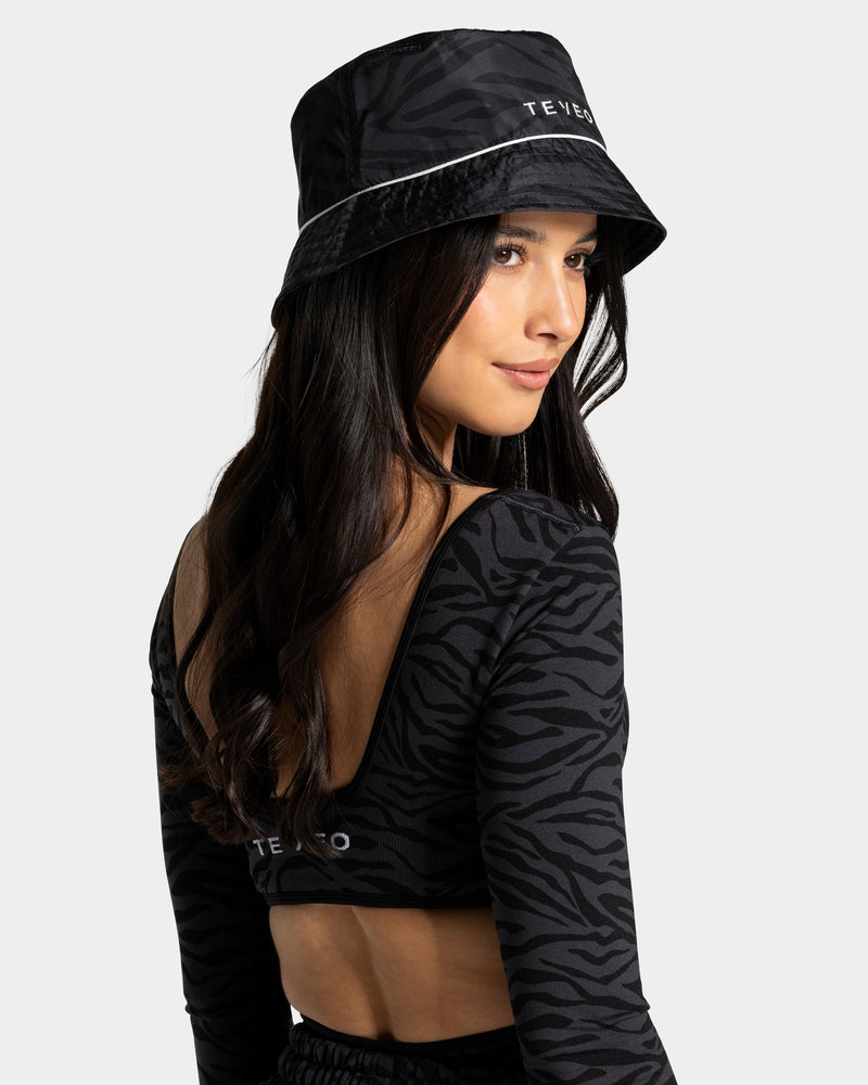 Contrastline Bucket Hat "Zebra Schwarz"