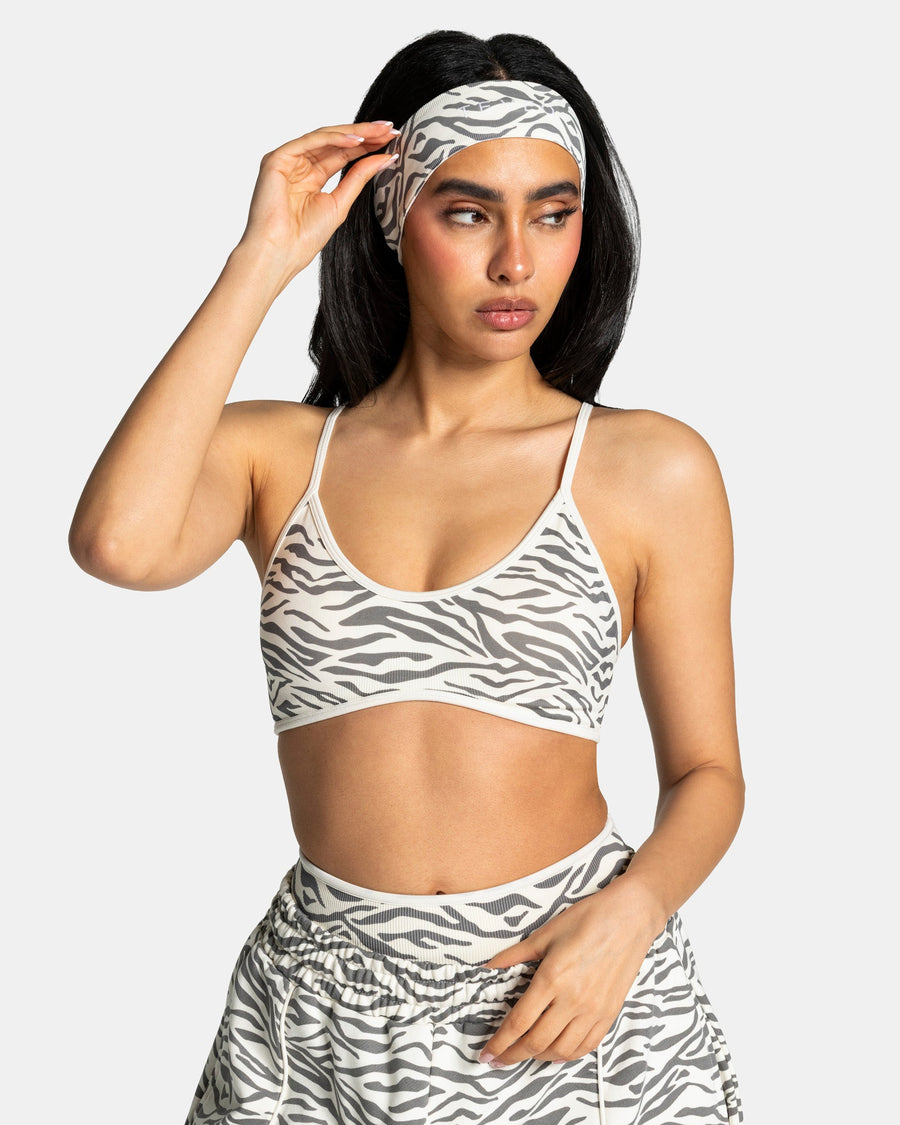 Contrastline Haarband "Zebra Off White"