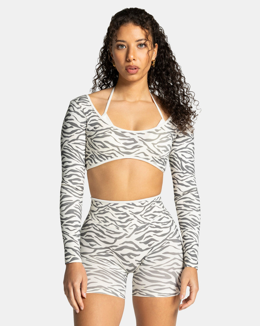 Contrastline Longsleeve "Zebra Off White"