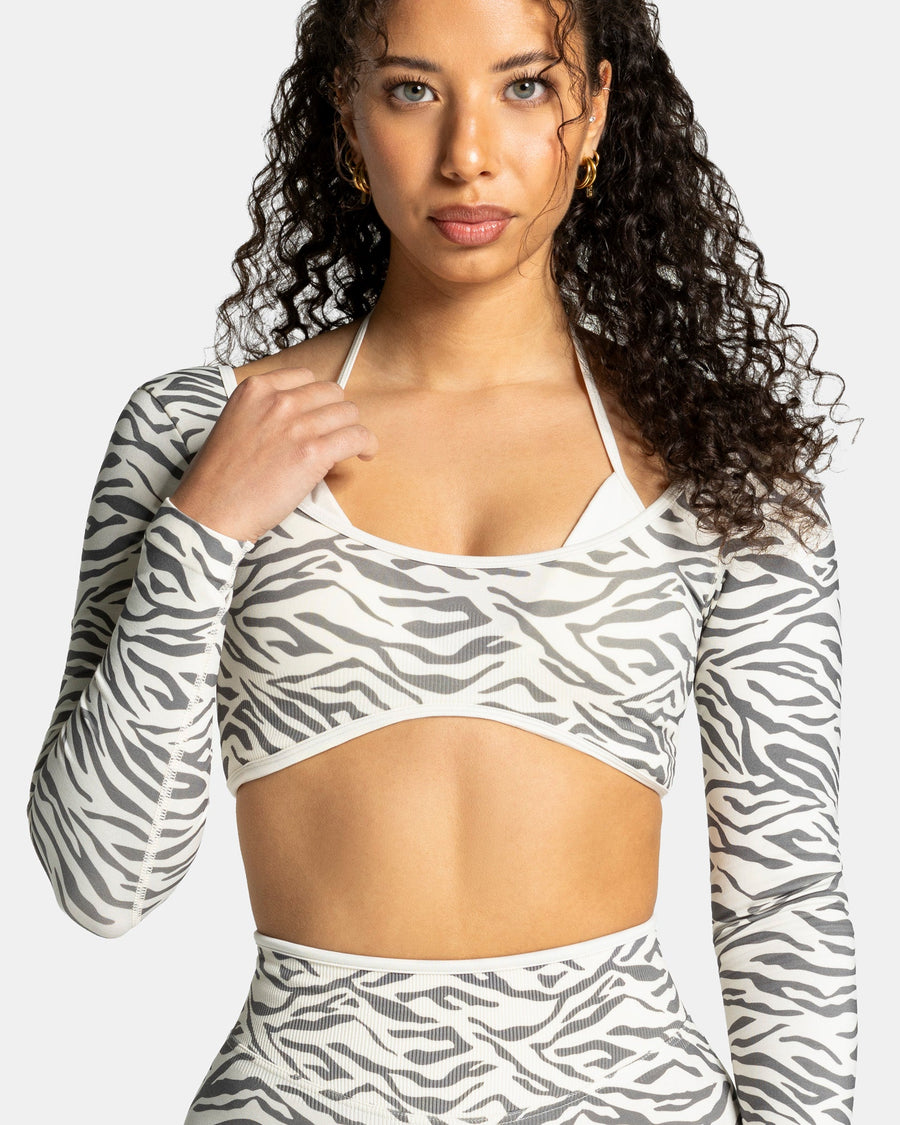 Contrastline Longsleeve "Zebra Off White"