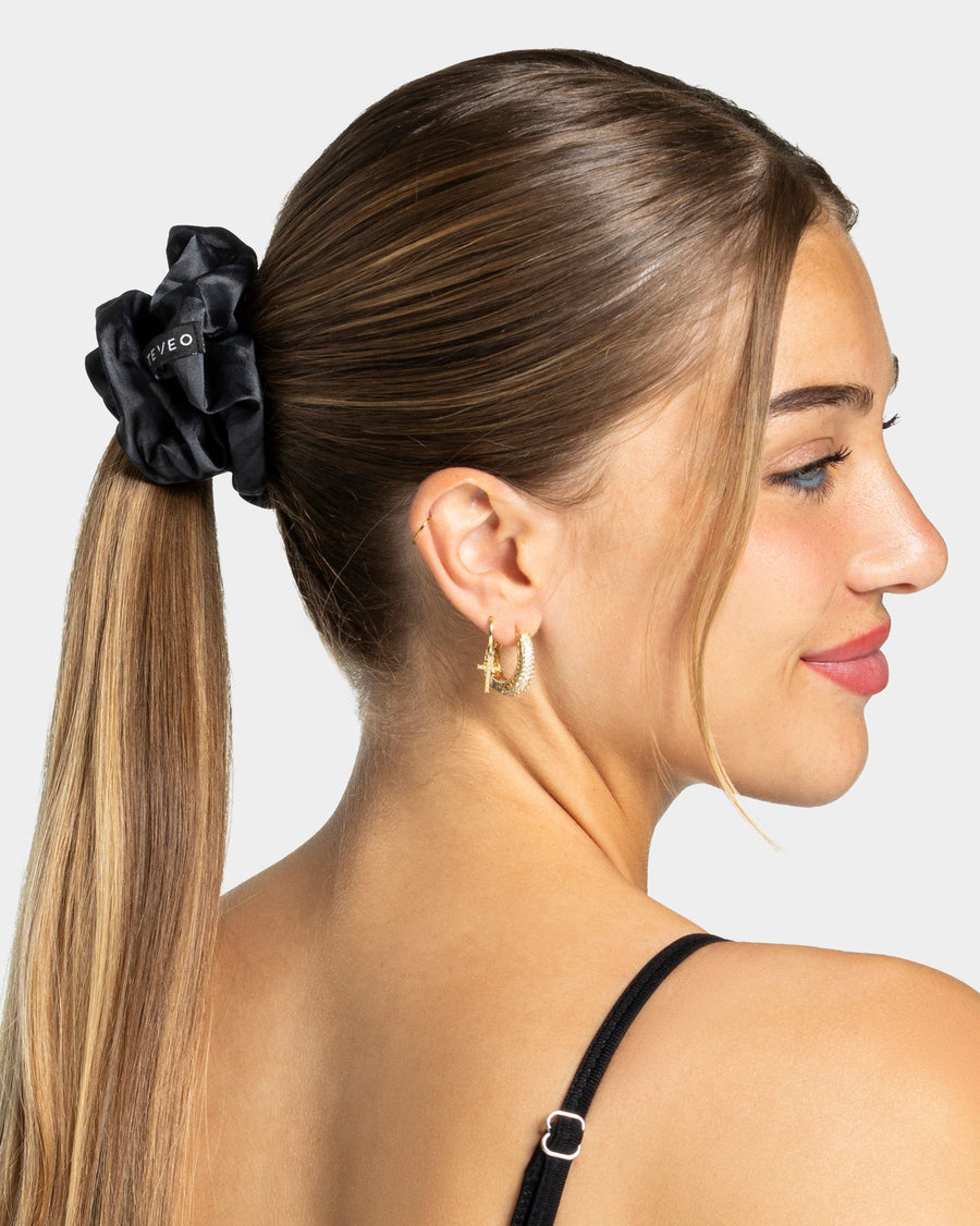 Contrastline Scrunchies (2er-Pack) ''Zebra - Schwarz''