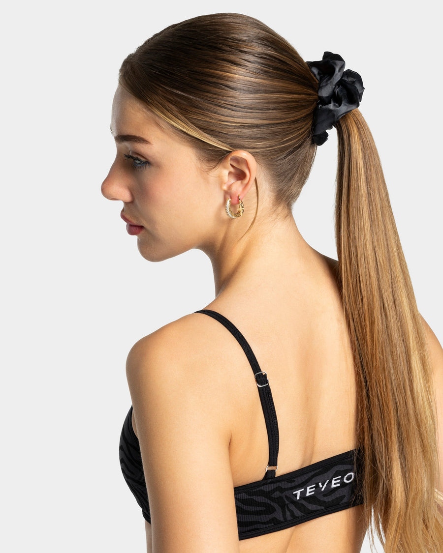 Contrastline Scrunchies (2er-Pack) ''Zebra - Schwarz''