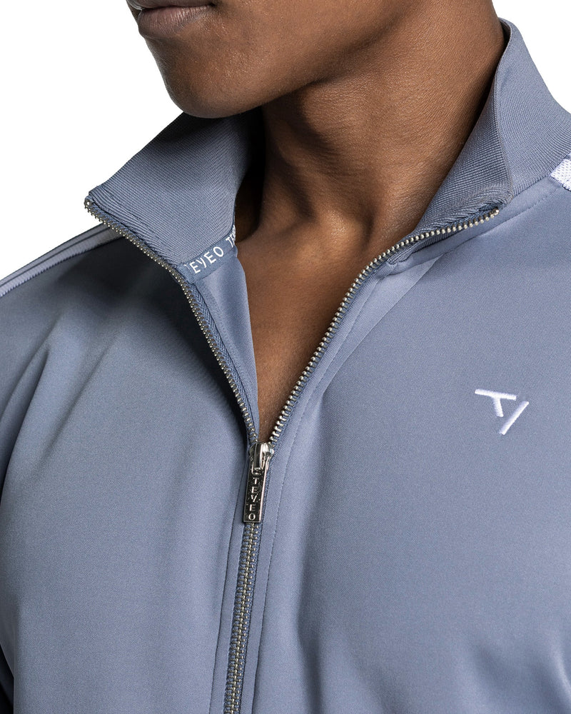 Club Zip Jacke "Stahlblau"