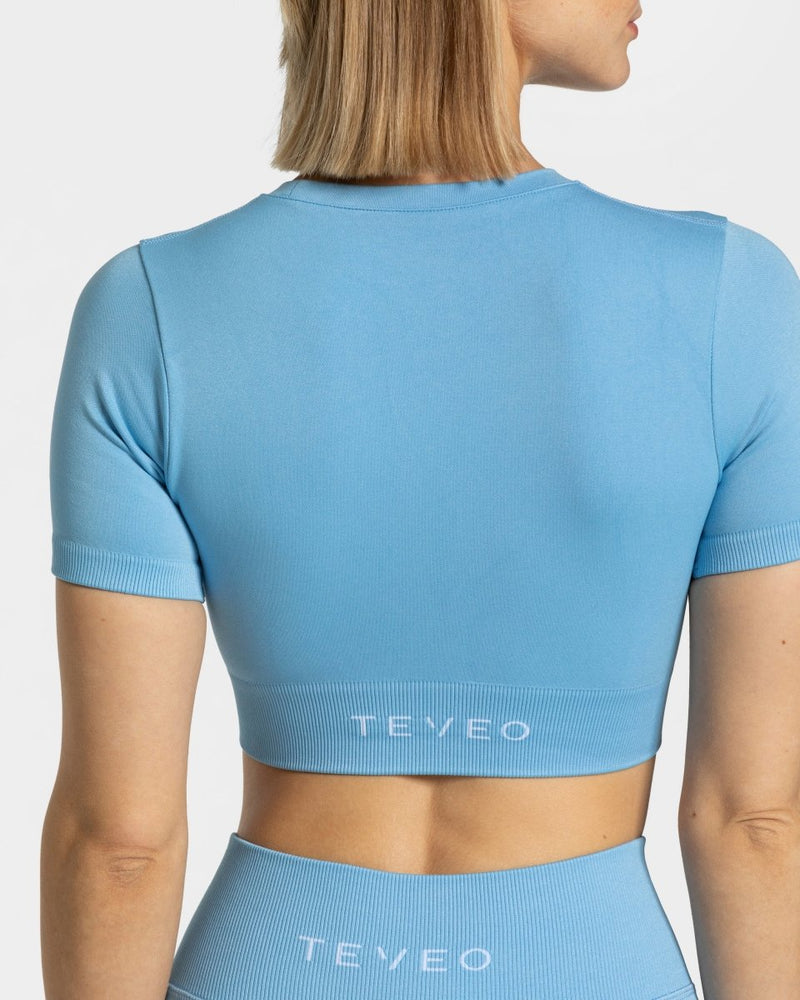 Sensation Crop Top "Babyblau"