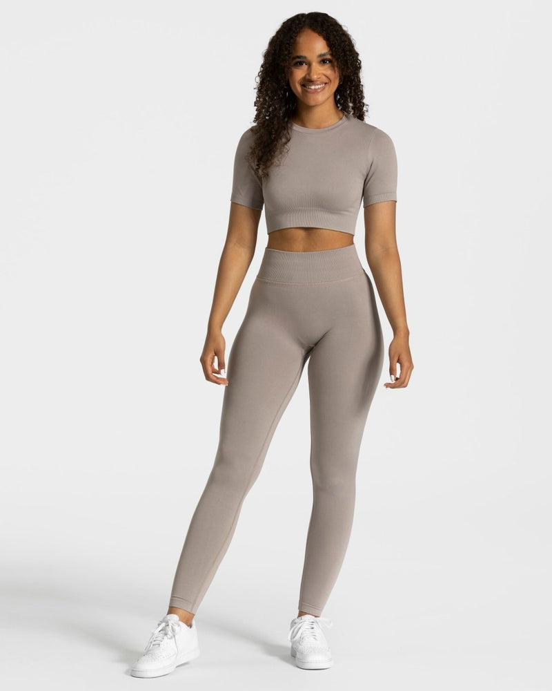 Sensation Crop Top "Stone"