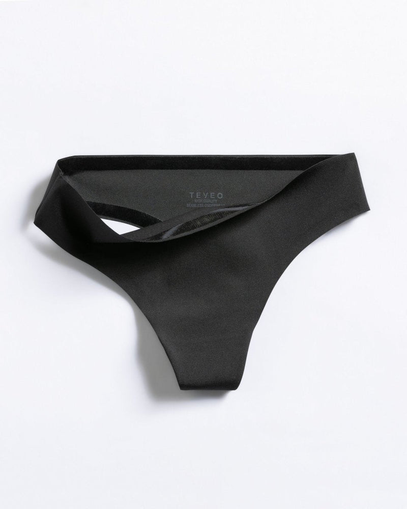 Seamless Tanga (5er-Pack) "Schwarz"