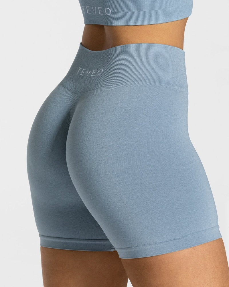 Timeless Scrunch Shorts "Stahlblau"