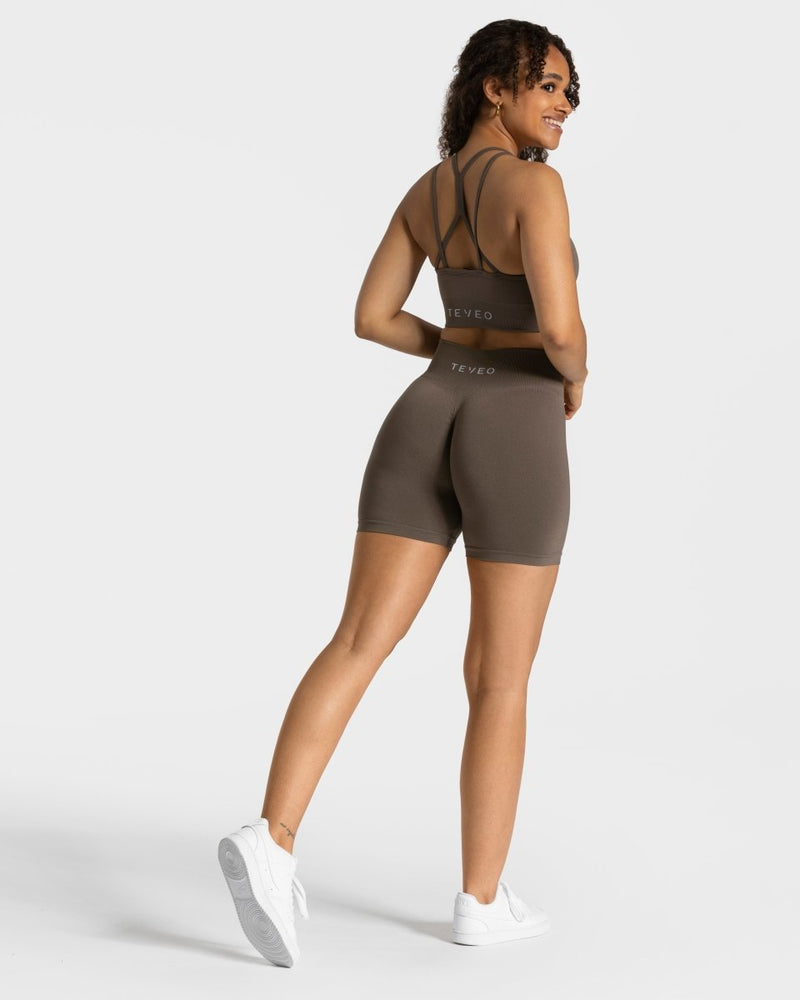 Timeless Scrunch Shorts "Taupe"